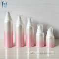 Pink Airless Bottles and Jars for Cosmetic Use